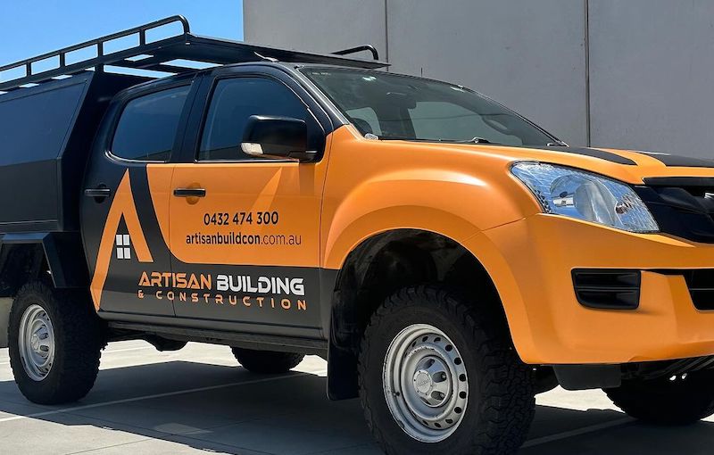Isuzu D-MAX Cabin Wrap for Artisan Building and Construction